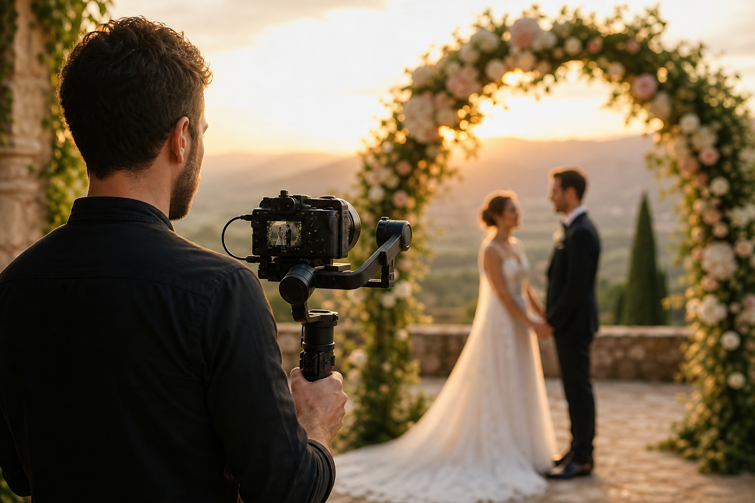 Anteprima camera 3: ripresa di un matrimonio